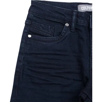 X-ray Xray Kids' Cultura Stretch Straight Leg Jeans In Black Blue