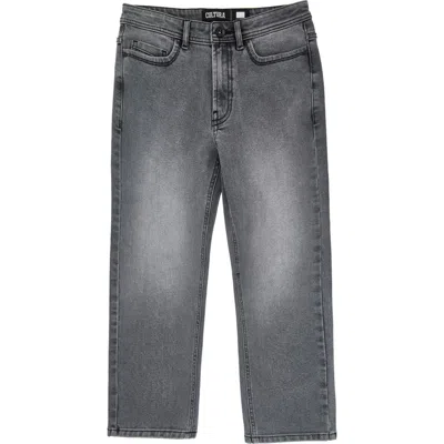 X-ray Xray Kids' Cultura Stretch Straight Leg Jeans In Gray