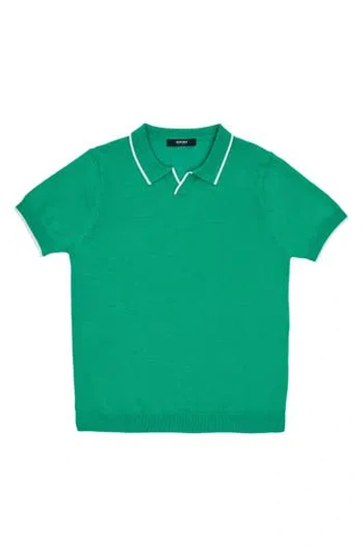 X-ray Xray Kids' Johnny Collar Polo Sweater In Green