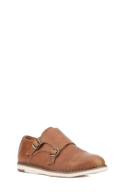 X-ray Kids' Michael Double Monk Strap Loafer In Cognac