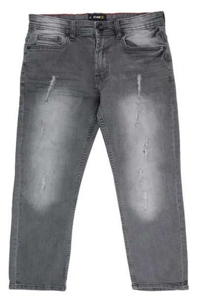 X-ray Xray Kids' Raw X Rip & Repair Jeans In Black