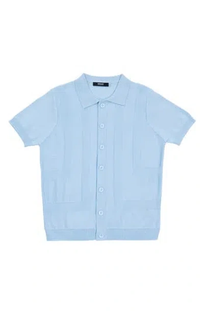 X-ray Xray Kids' Short Sleeve Cardigan In Blue