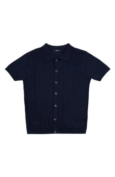 X-ray Xray Kids' Short Sleeve Cardigan In Blue