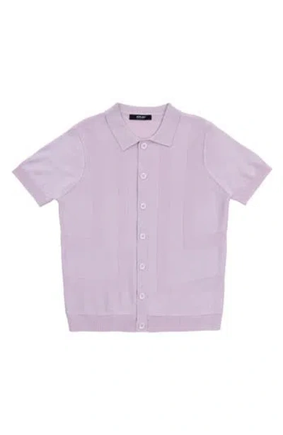 X-ray Xray Kids' Short Sleeve Cardigan In Purple