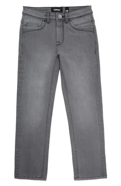 X-ray Xray Kids' Stretch Straight Leg Jeans In Gray