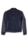 X-ray Xray Kids' Varsity Bomber Jacket In Navy/navy