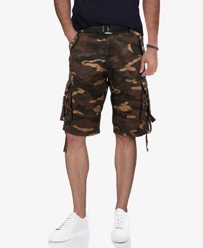 X-ray Men's 12.5-inch Inseam Cargo Shorts In Brown Camo