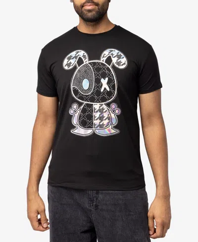 X-ray Men's Animal Rhinestone T-shirt In Black 11