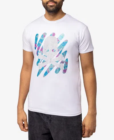 X-ray Men's Animal Rhinestone T-shirt In White 6