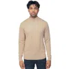 X-ray Men's Basic Casual Mockneck Sweater In Brown