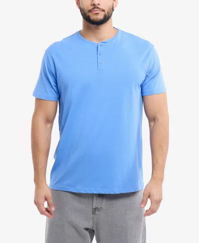 X-ray Men's Basic Henley Neck Short Sleeve T-shirt