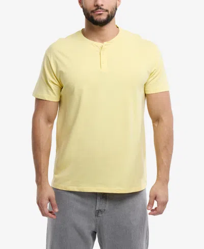 X-ray Men's Basic Henley Neck Short Sleeve T-shirt