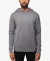 X-ray Men's Basic Hooded Midweight Sweater In Charcoal 1