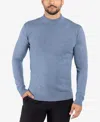 X-ray Men's Basice Mock Neck Midweight Pullover Sweater In Heather Sl