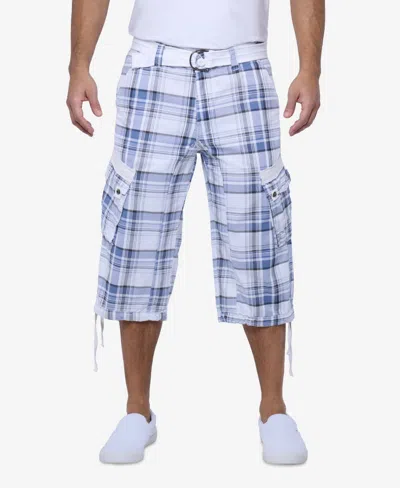X-ray Men's Belted Capri Cargo Shorts
