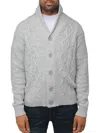 X-ray Men's Shawl Collar Knit Cardigan In Oatmeal