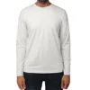 X-ray Men's Classic Long Sleeve Crewneck T-shirt In White