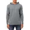X-ray Men's Classic Long Sleeve Hooded T-shirt In Gray