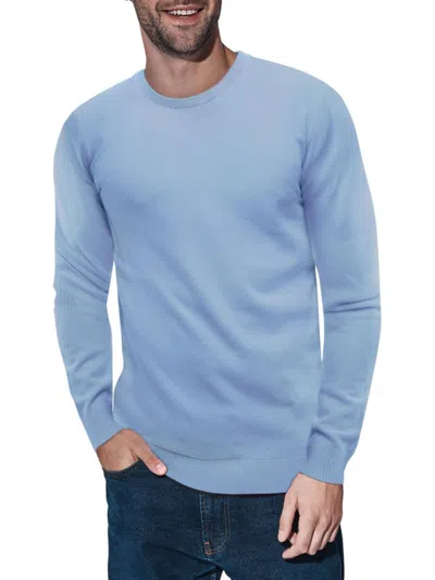 X-ray Men's Crewneck Sweater In Powder Blue