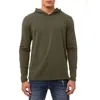 X-ray Men's Long Sleeve Hooded Shirt In Green