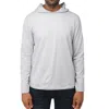 X-ray Men's Long Sleeve Hooded Shirt In Grey