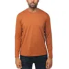 X-RAY MEN'S LONG SLEEVE V-NECK SHIRT