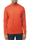 X-ray Men's Basic Casual Mockneck Sweater In Orange