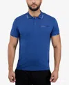 X-ray Xray Jacquard Rib Collar Polo In Multi