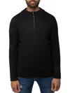 X-ray Men's Ribbed Quarter Zip Sweater In Black