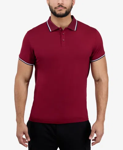 X-ray Men's Short Sleeve Texture Rib Polo Shirt