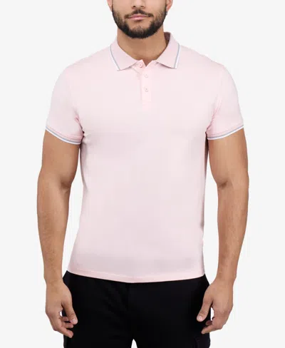 X-ray Men's Short Sleeve Texture Rib Polo Shirt