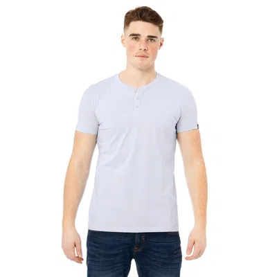 X-ray Men's Short Sleeves Henley T-shirt In Blue