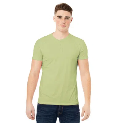 X-ray Men's Short Sleeves Henley T-shirt In Green