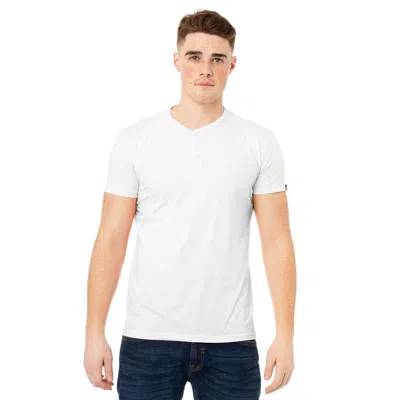 X-ray X Ray Men's Basic Henley Neck Short Sleeve T-shirt In White