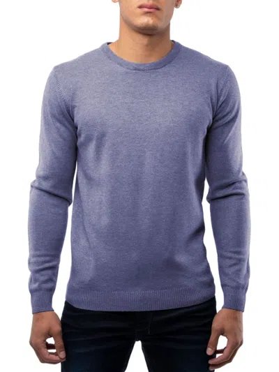 X-ray Men's Slubbed Crewneck Sweater In Purple