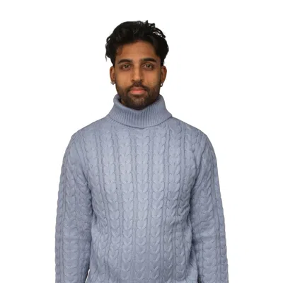 X-ray Men's Soft Slim Fit Turtleneck Pullover Sweaters In Blue