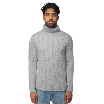X-ray Men's Soft Slim Fit Turtleneck Pullover Sweaters In Grey