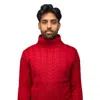 X-ray Men's Soft Slim Fit Turtleneck Pullover Sweaters In Red