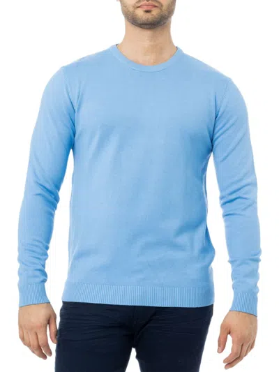 X-ray Men's Solid Crewneck Sweater In Blue