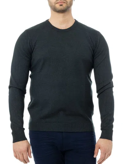X-ray Men's Solid Crewneck Sweater In Heather Charcoal