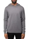 X-ray Men's Solid Hooded Sweater In Charcoal