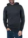 X-ray Men's Solid Hooded Sweater In Heather Charcoal