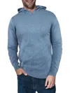 X-ray Men's Solid Hooded Sweater In Heather Slate
