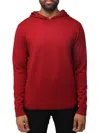 X-ray Men's Solid Hooded Sweater In Jester Red