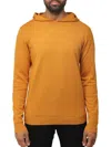 X-ray Men's Solid Hooded Sweater In Mustard