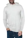 X-ray Men's Solid Hooded Sweater In Off White