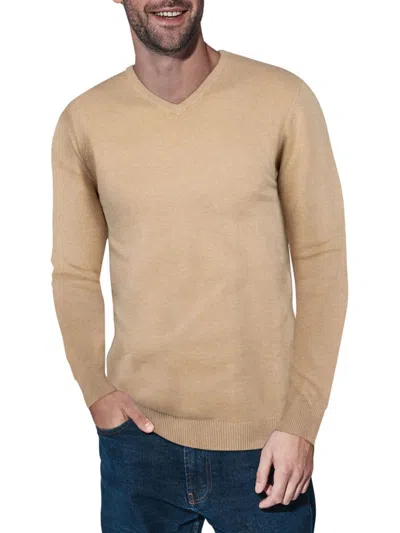 X-ray Men's Solid Sweater In Oat Meal
