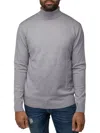 X-ray Men's Solid Turtleneck Sweater In Light Heather Grey