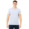 X-ray X Ray Men's Basic V-notch Neck Short Sleeve Split Neck T-shirt In Blue