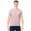 X-ray Men's Split Neck T-shirt In Purple